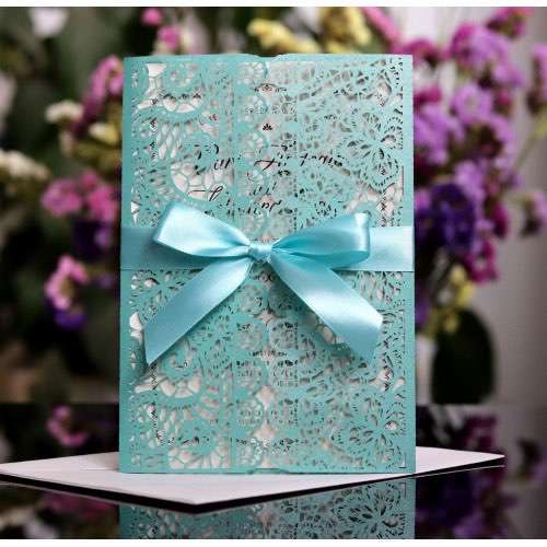 Vellum Laser Invitation Card Lace Holder Marriage Invitation Card